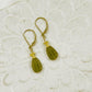 Jade Drop Earrings-Gold Earrings-Carved Jade Earrings-Carabella By Cheryl